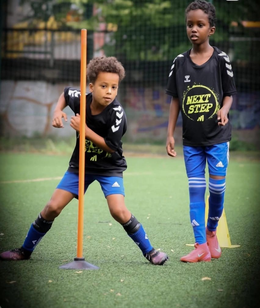 Coach and players training